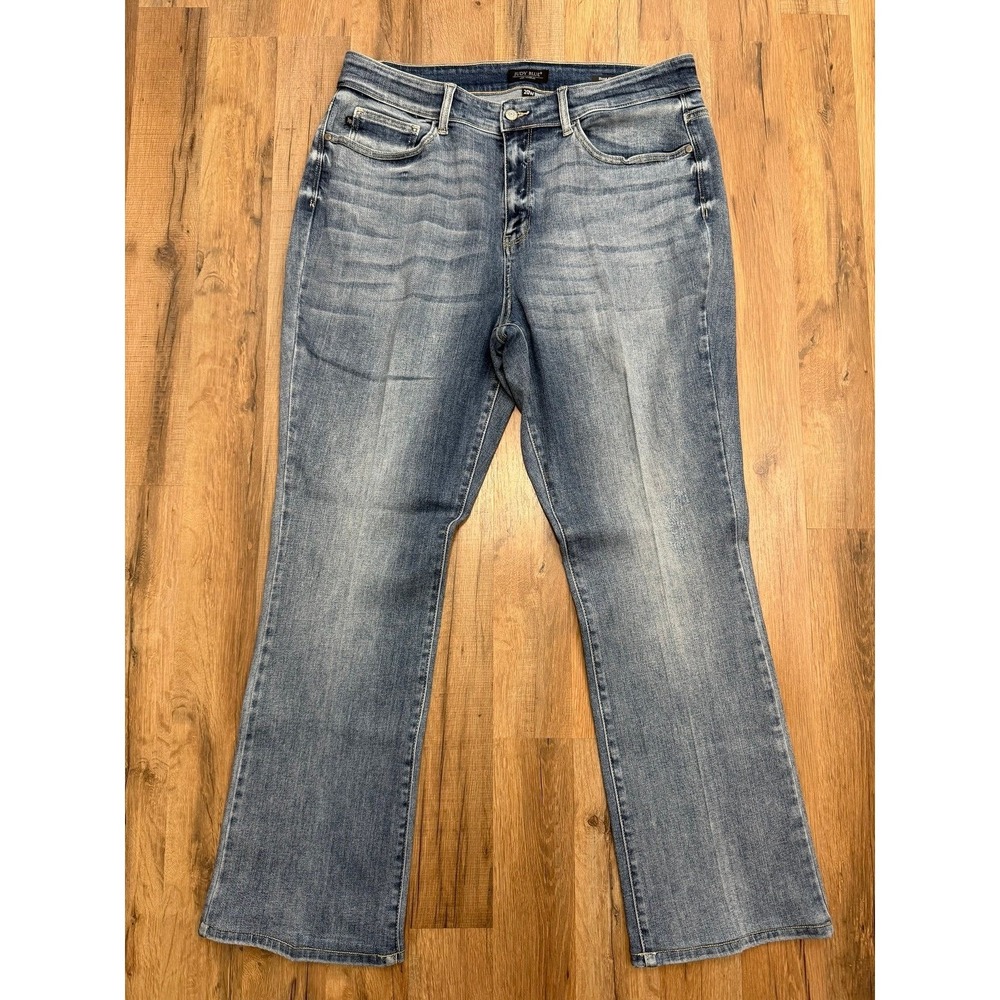 Judy Blue Bootcut Jeans Womens Plus 20W Mid Rise Stretch Blue Denim 32 Inseam - Picture 3 of 10